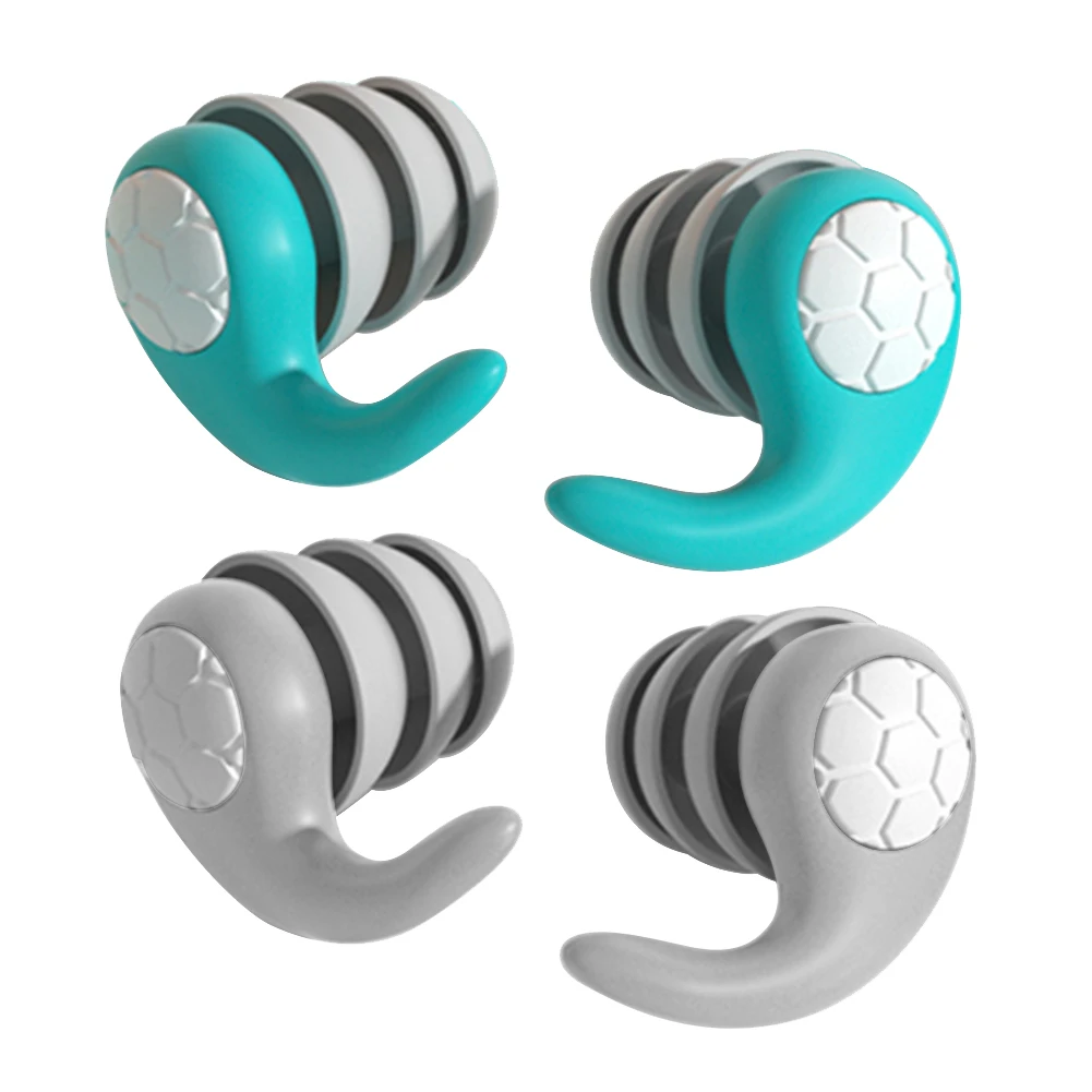 Bouchons D'oreille Réutilisables En Silicone - Anti-bruit Pour Dormir, Concert, Moto, Lavables, étui Inclus - 7