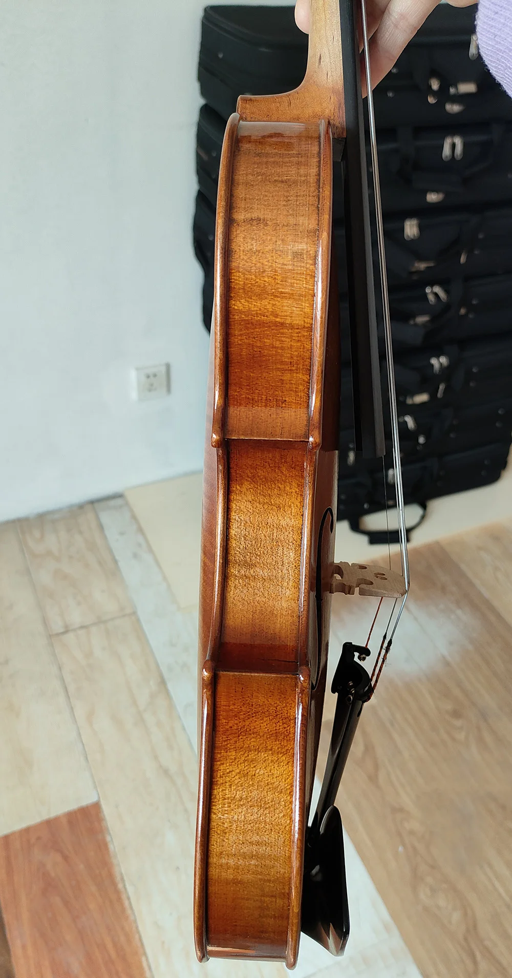 7/8 Size Violin Antonio Stradivarius 1714 Soil Professional Violin Size 7/8 #3606 Violine European Wood Hand Made