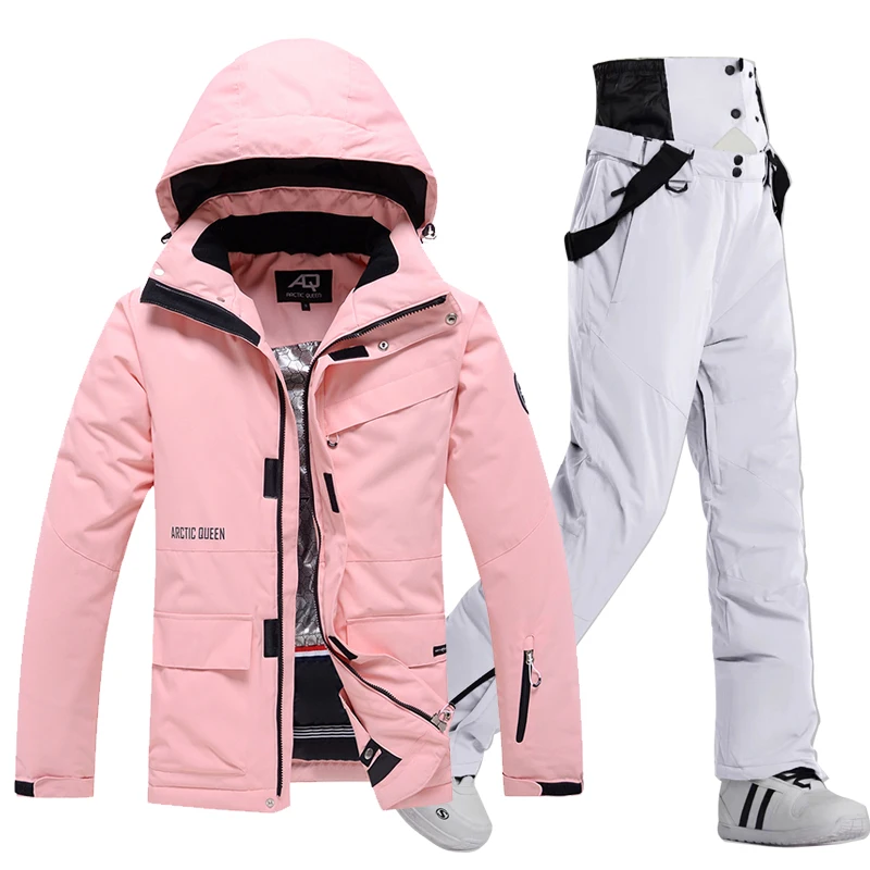 30 gradi tuta da sci donna inverno femminile giacche e pantaloni caldo  impermeabile giacca da donna Outdoor Snowboard sci campeggio marca -  AliExpress