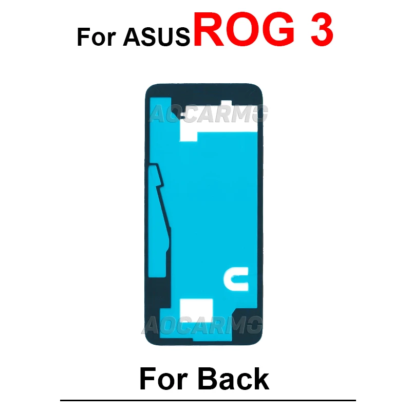 Autocollant arrière adhésif pour ASUS ROG Phone 5, 5S Pro, 2, 3, ZS673KS, Rog5, ROG3, ZS660KL, ruban adhésif