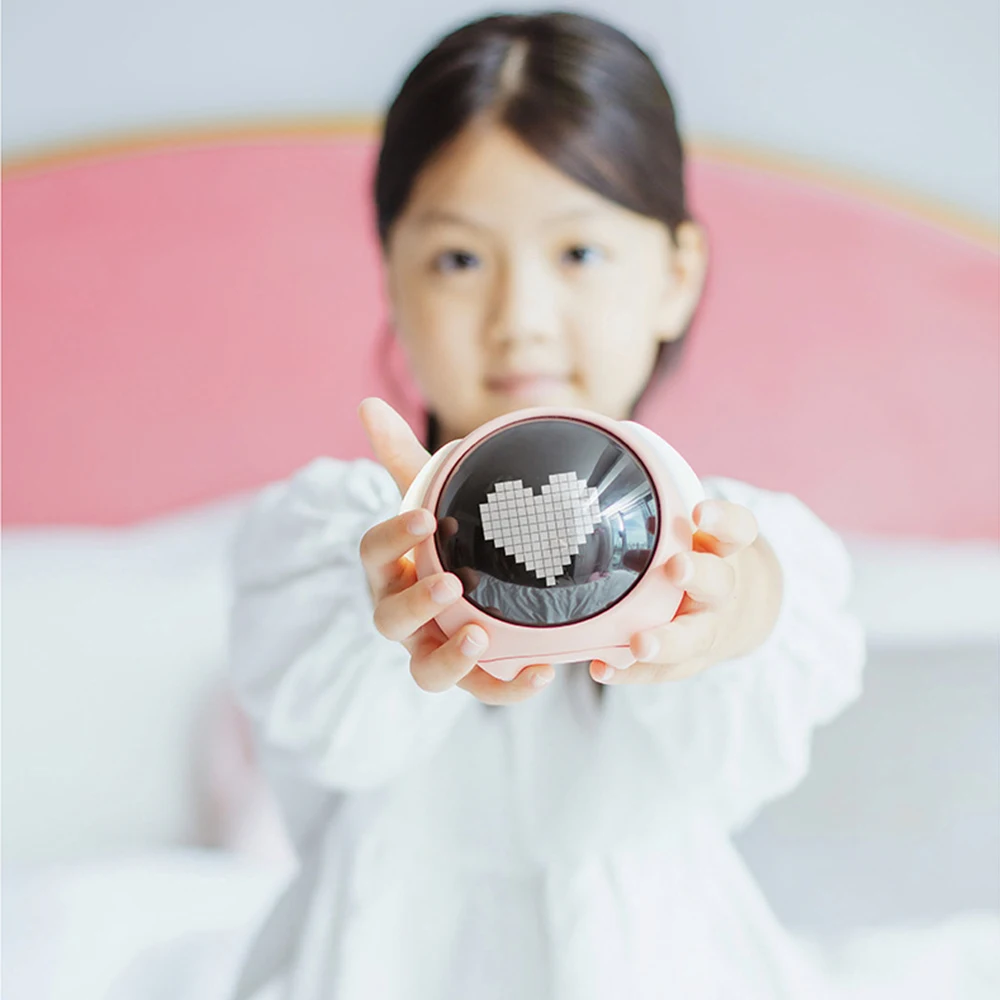 Xiaomi Cute Expression Alarm Clock Child Multifunctional Bedside Voice Control Night Light