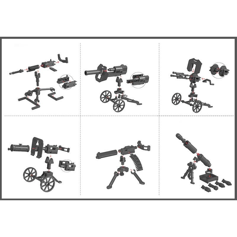 Military-Themed Building Blocks Set with Soldiers and Vehicles