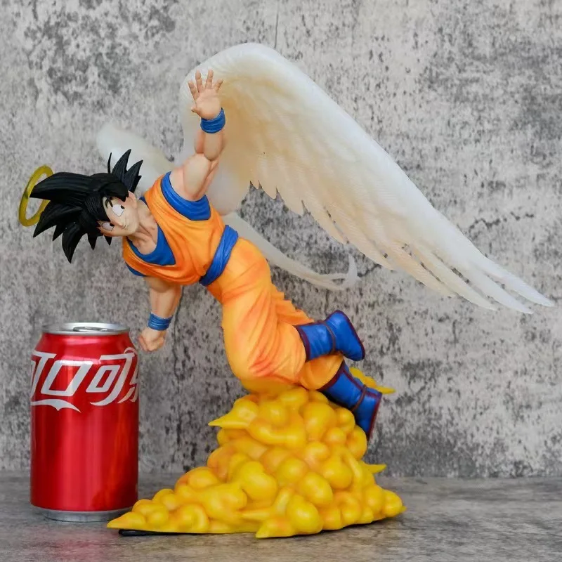 

Dragon Ball Z Anime Figure Son Goku Angel Wing 28cm GK PVC Statue Model Figurine Collection Desktop Ornament birthday gift