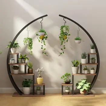 Half Moon Plant Stand Set 1