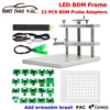Latest ECU Programmer KTAG KESS LED BDM Frame Aluminium Stainless Steel 22pcs BDM Adapters Chip Tuning Tool 4PCS Probe Pens Hold 1