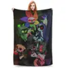 Dandy's World Fleece Blanket Horror Game Novelty Throw Blankets for Home 125*100cm Bedspread 1