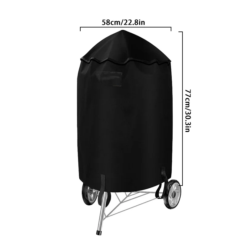 Outdoor Barbecue Cover Black Outdoor Grill Cover Rain Protection BBQ Waterproof Heavy Duty Garden BBQ Protection grill cover