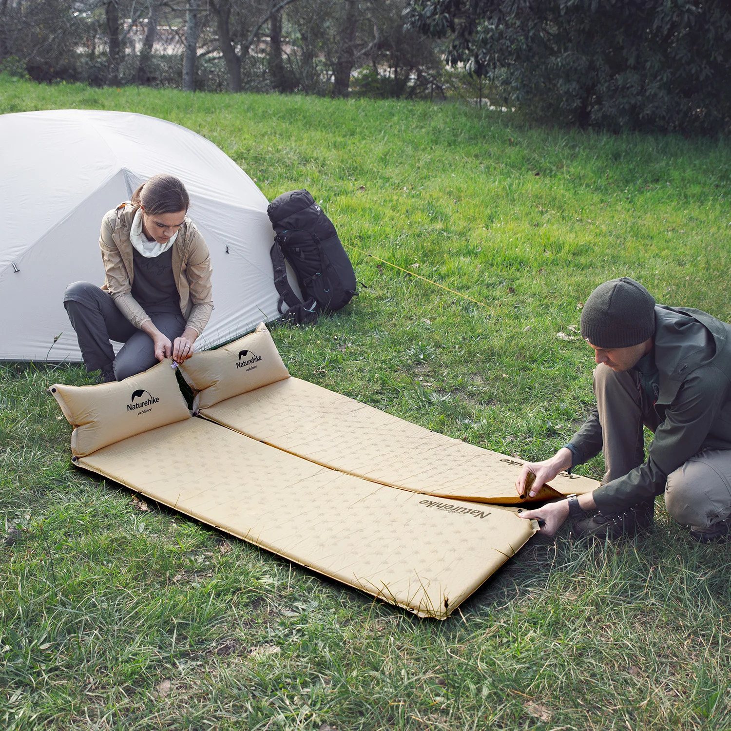 Outdoor Self-Inflate Sleeping Pad for Camping inflatable mattress,camping mattress