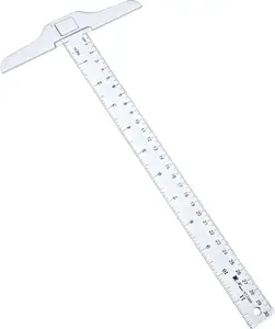 Пластиковая прозрачная Т-образная линейка для оформления чертежей и общей макета, 12 дюймов/30 см, 1 шт.