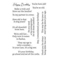 Birthday Sentiments Clear Stamps and Cutting Dies For DIY Craft Making Card Photo Album Scrapbooking Decoration Template Art Dec 5