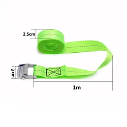Heavy - Duty Motorcycle Cargo Tie - Down Straps with Metal Buckle (1m)