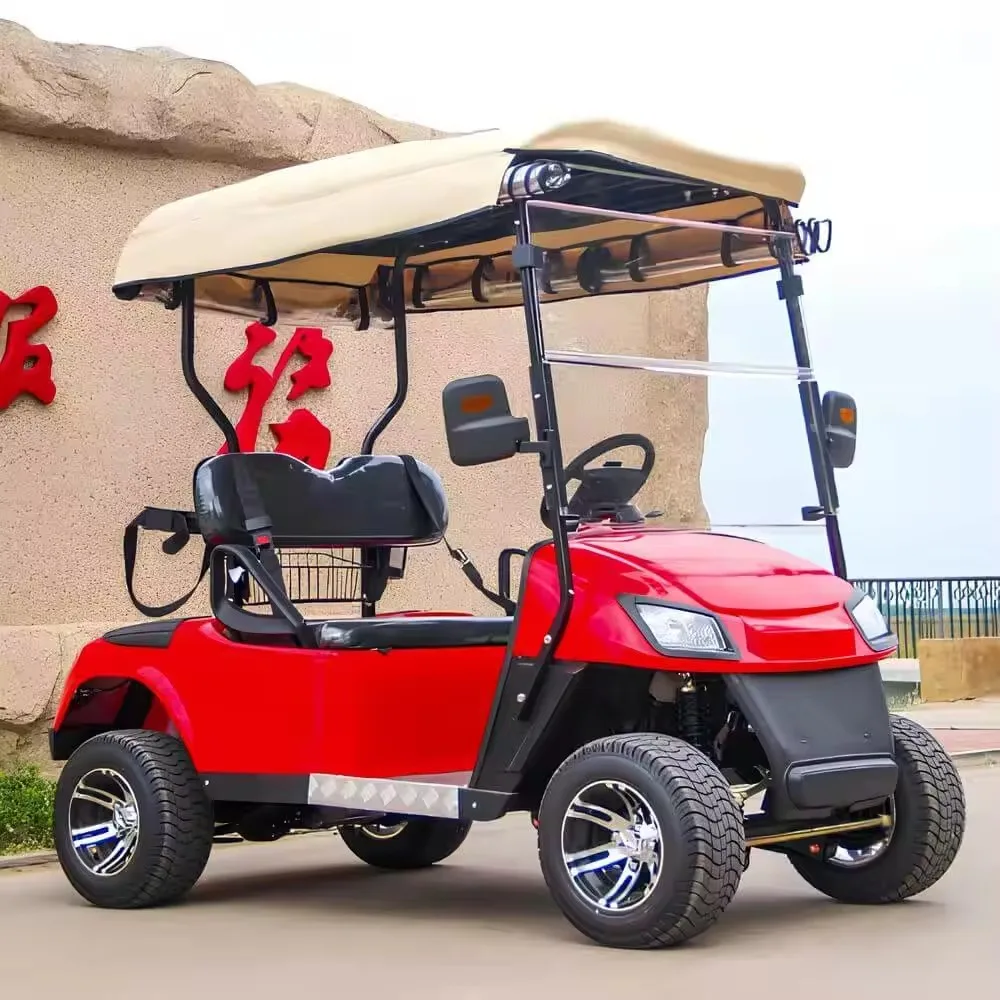 2024 Ultimo Modello 4 Passeggeri Strada Legale Carrello Da Golf Elettrico Utility 5Kw Motore Fuoristrada 6 Posti Golf Cart