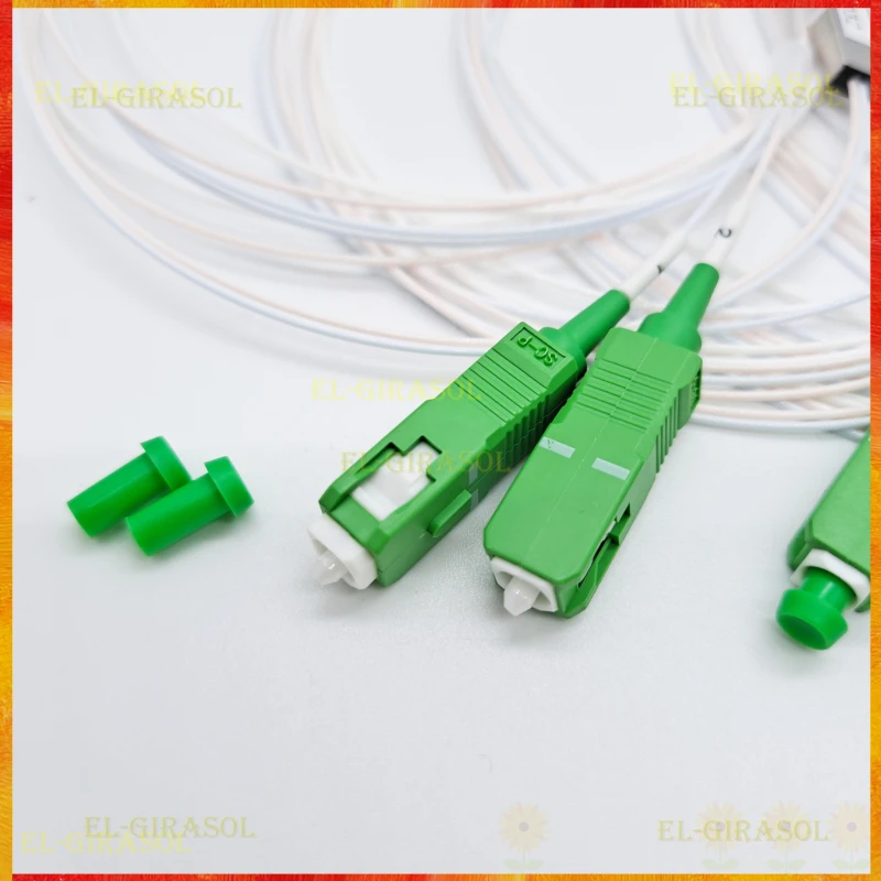 10 PCS/Lot 1X2 1X4 1X8 1X16 PLC SC/APC SM Single Mode 0.9mm G657A1 1m FTTH Fiber Optic Splitter