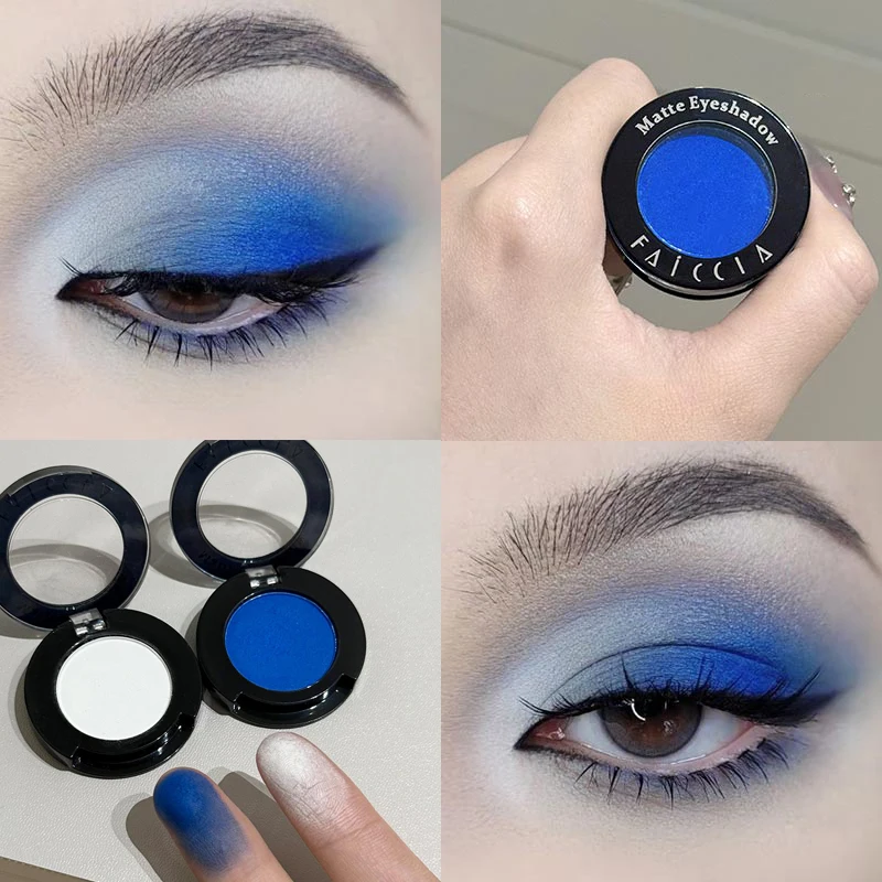 Klein Blue & Gothic Red Smoked Eyeshadow Palette with Silkworm White Liner