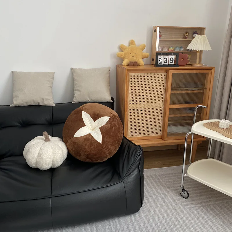 New Sofa Bay Window Cushion Bedroom Room Decoration Ins Style Cute Little Ornaments Mushroom Tomato Cushion Pillow 2