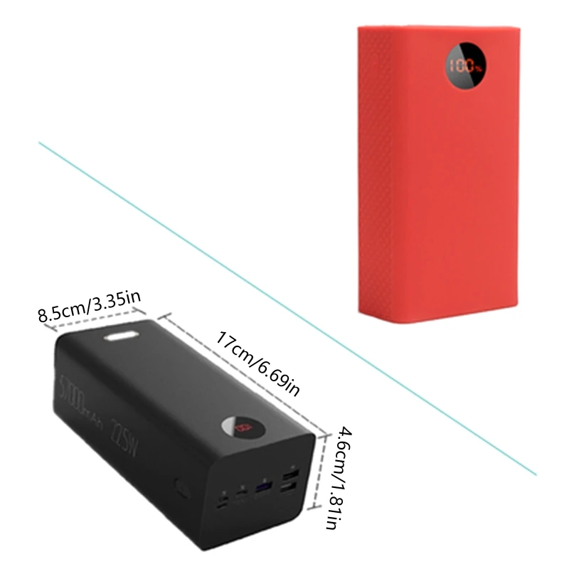 Soft Silicone Case for ROMOSS PEA60 PowerBank 60000mAh for ROMOSS PEA57