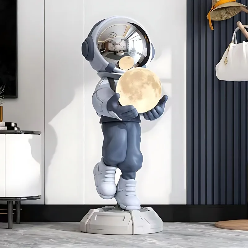 Astronaut Spaceman Floor Holding Lamp Ornaments, Light, Luxury, High-end Decoration, Luminous, Bluetooth Speaker, Living Room 4