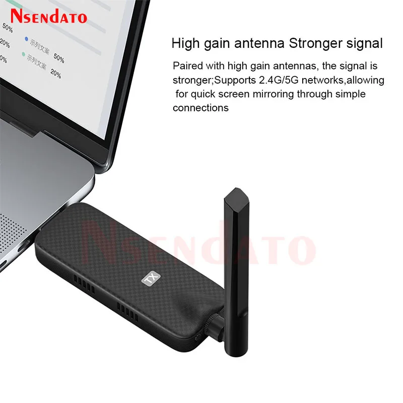 50m Wireless Transceiver HDMI-Compatible Video Transmitter Receiver 1TX To 4RX Share Screen Mirror Extender HD TV Stick Adapter