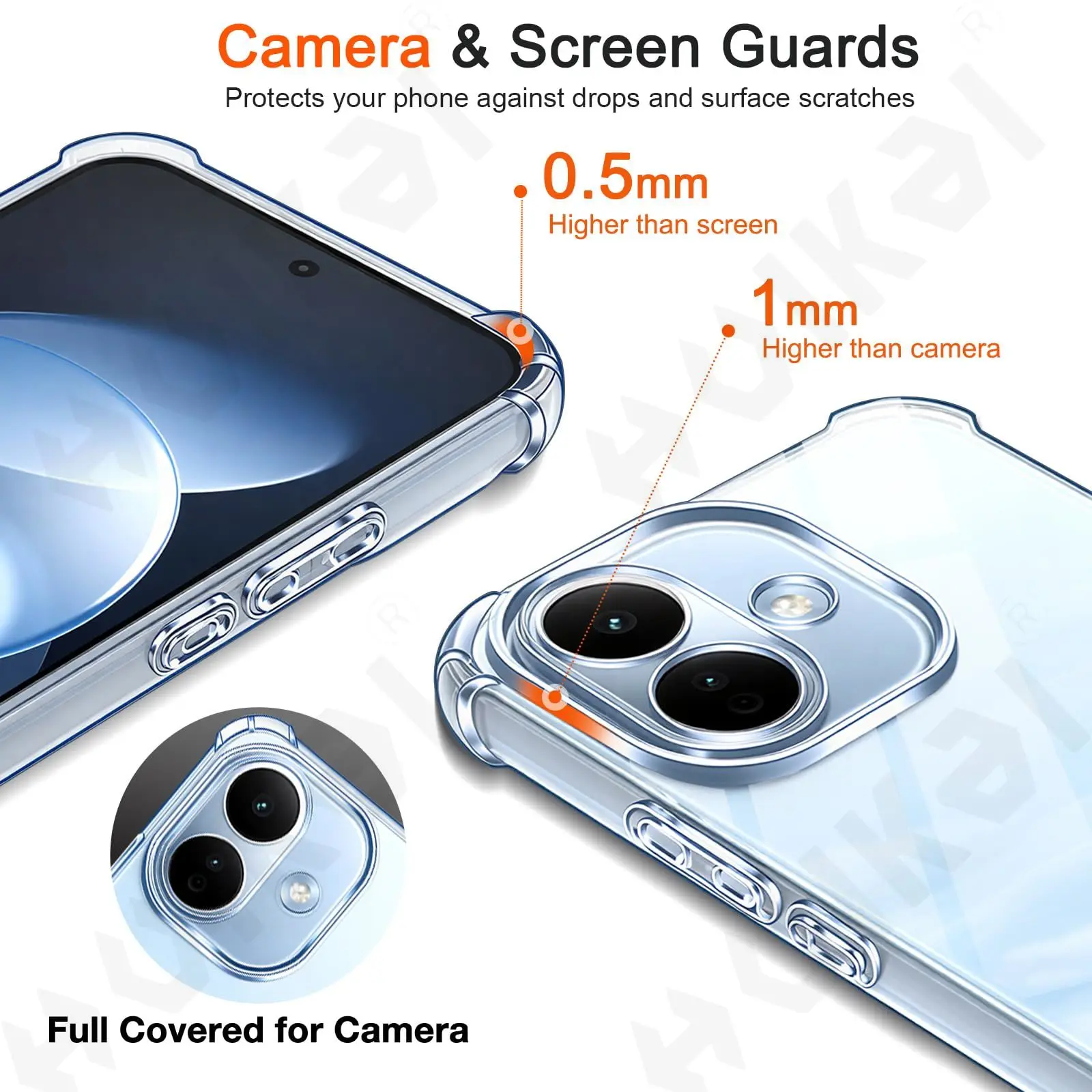 Shockproof TPU Bumper Protective Phone Case - Soft  Shell