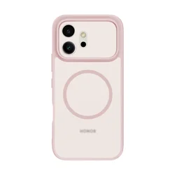 Enhanced Magnetic Crystal Matte Phone Case - Transparent TPU Anti - Fingerprint Cover for Honor 600 (Pink - with Magnet)