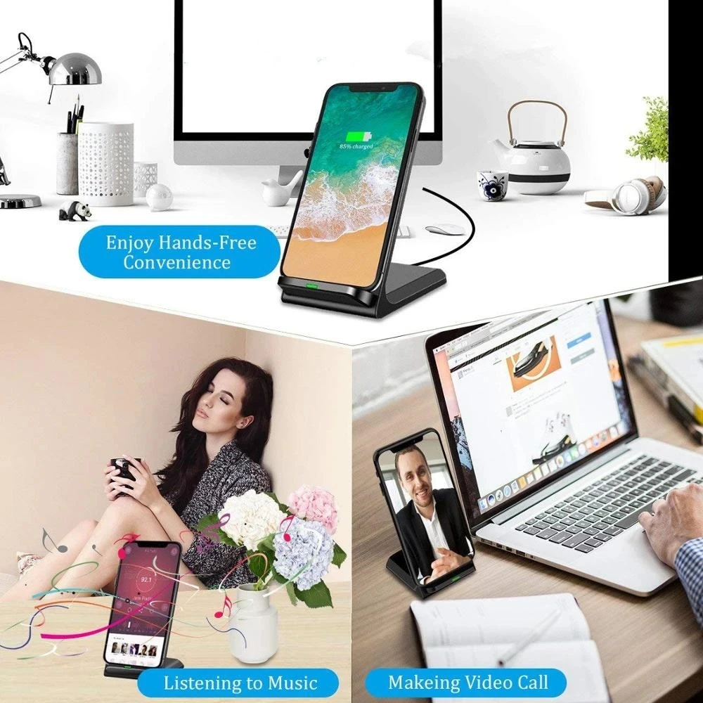 Wireless Charger 65W Fast For Samsung S22 S21 Note 20 iPhone 16 15 14 13 XS XR X 8 Airpods Pro