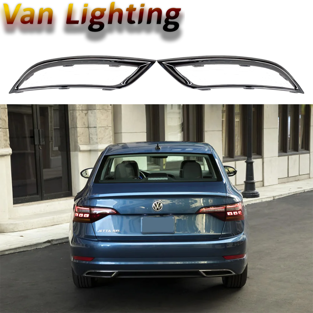 

1Pair Exhaust Pipe Chromed Frame For VW JETTA SAGITAR 2019 2020 2021