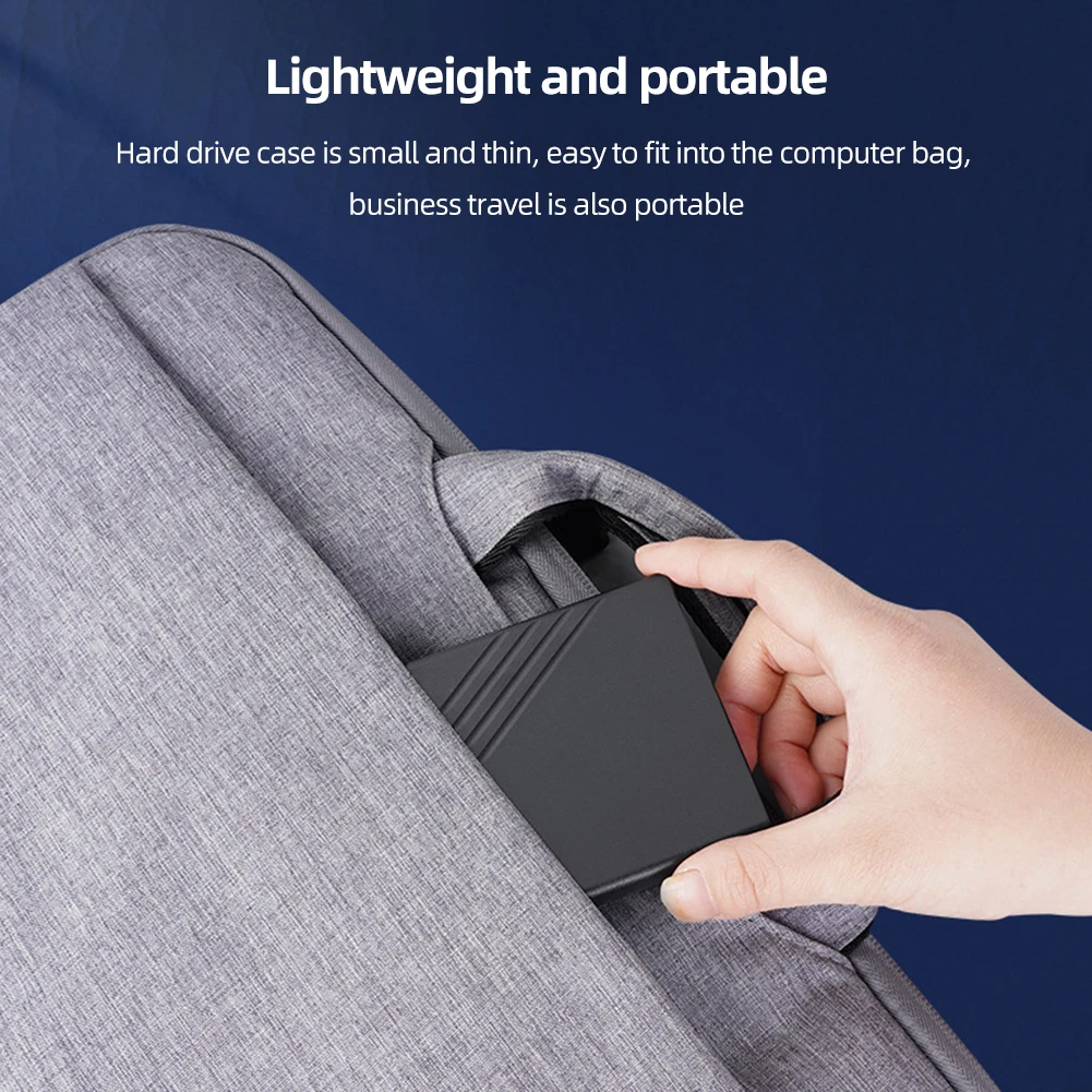 2.5inch Solid State Drive Case Transfer Speed 5Gbps Hard Drive Enclosure Aluminum Alloy High-speed for Laptops Computer Notebook