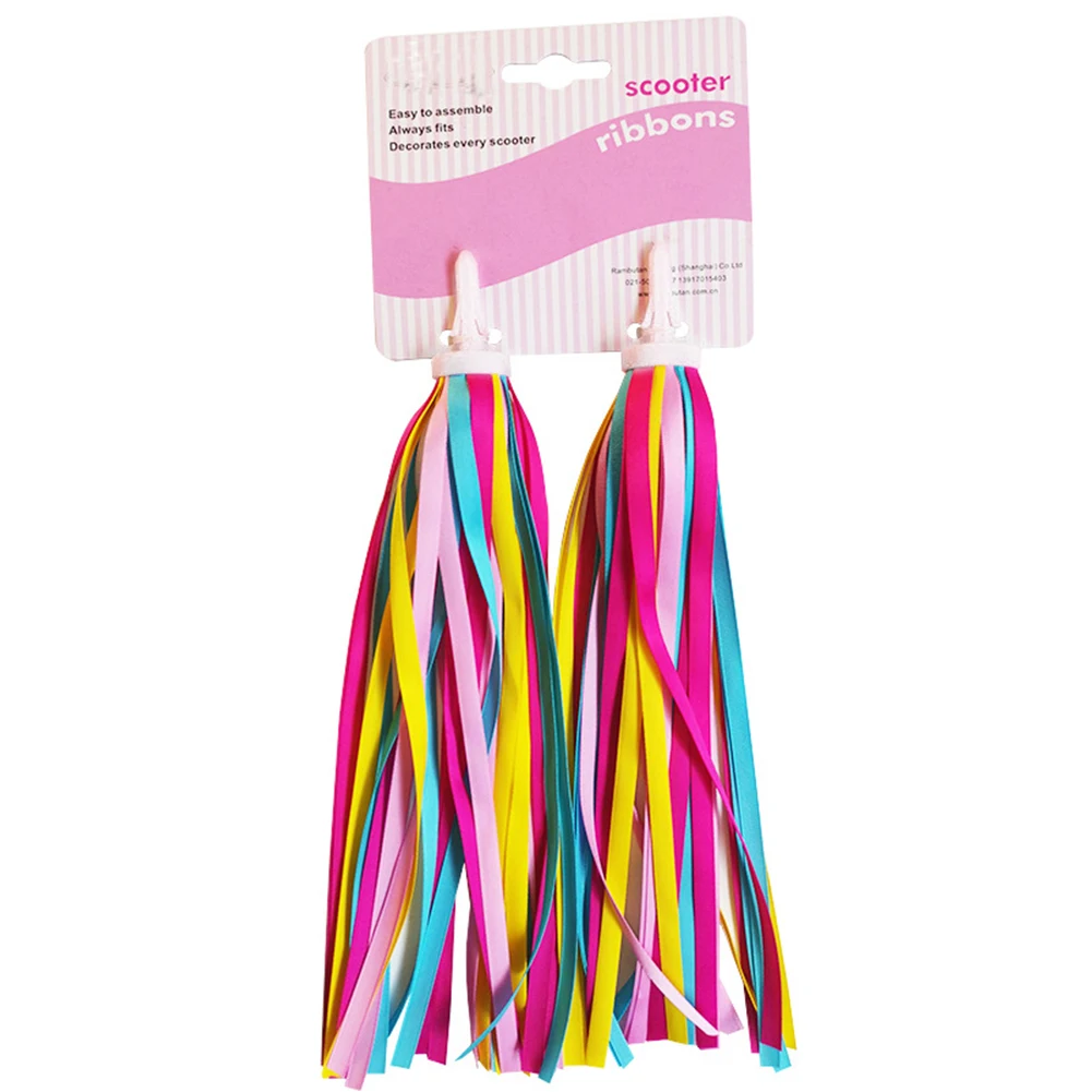 2pcs Bicycle Handlebar Color Tassel Streamers Children Balance Bike Decor Ribbon bicycle handlebar,bike accessory