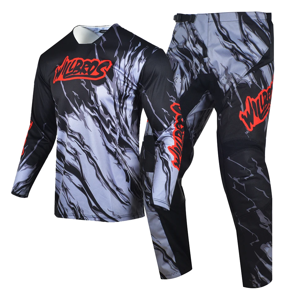 Motocross Gear Set Willbros MX Set Motocross Jersey and Pants Combo Men's Women's Racing Suit Motorcycle MTB BMX Enduro Dirt Bike Downhill Riding