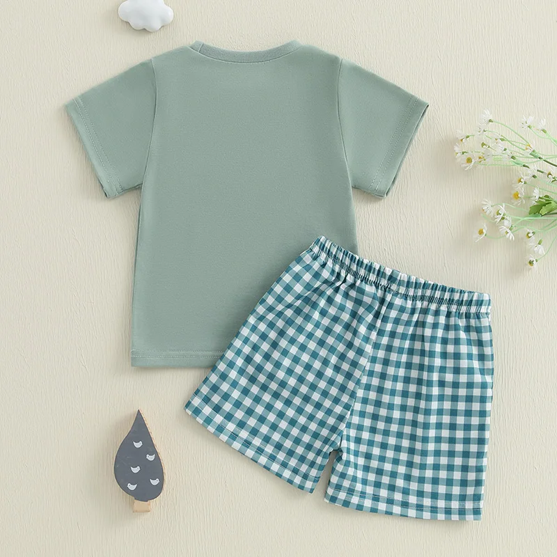 Embroidered T-Shirt & Shorts Set 6