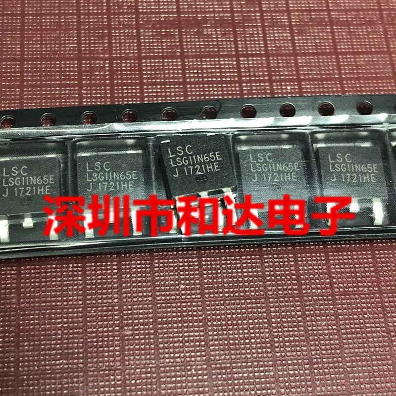 

10 шт., оригинальная новая лампа LSG11N65E MOS трубка с полевым эффектом, мощность трубки TO-252