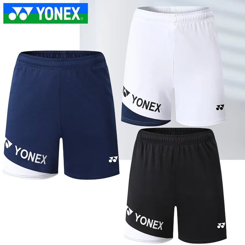 YONEX men's breathable quick drying badminton men's blue bottom shorts casual sports shorts Fitness pants Running pants clothes badminton shorts