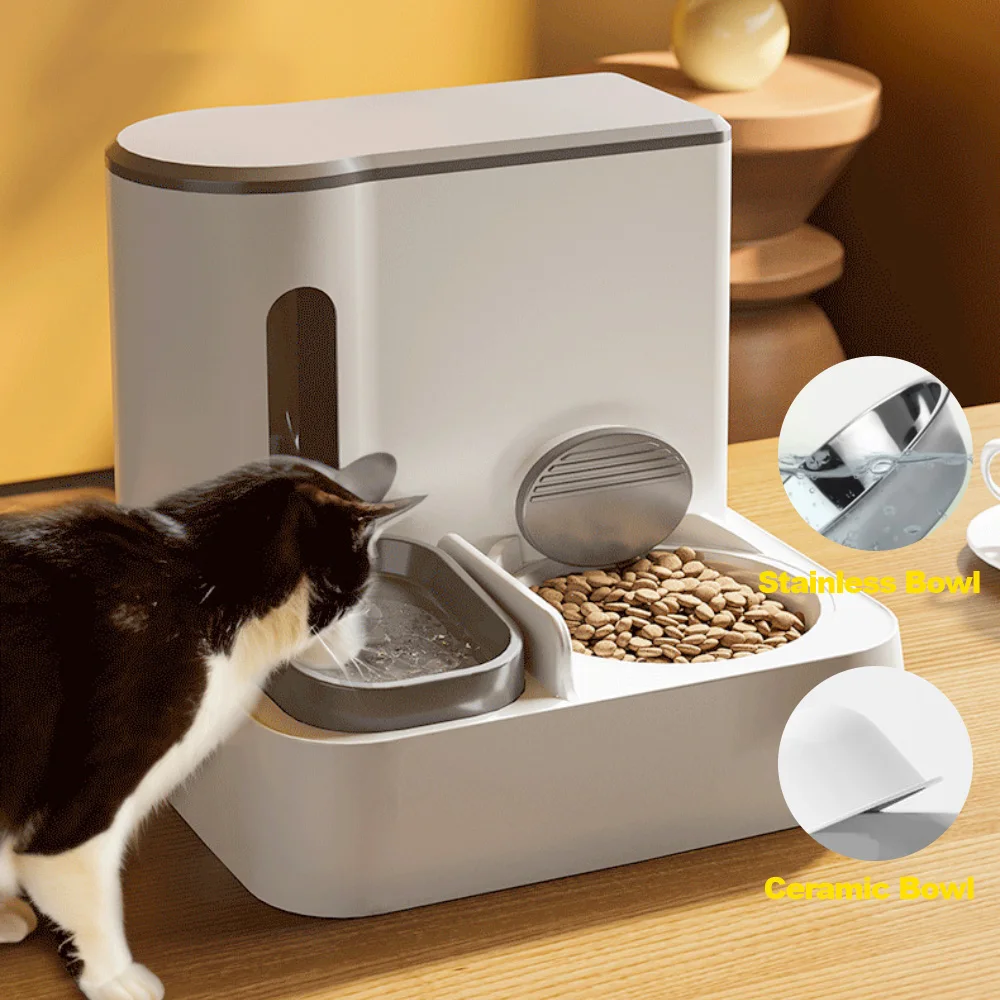 

Cat Water Dispenser Cat Automatic Feeder Dog Drinker Bowl Pussy Drinking Water Feeding Bowls 1L and 2.8L Water Source Pet Supply