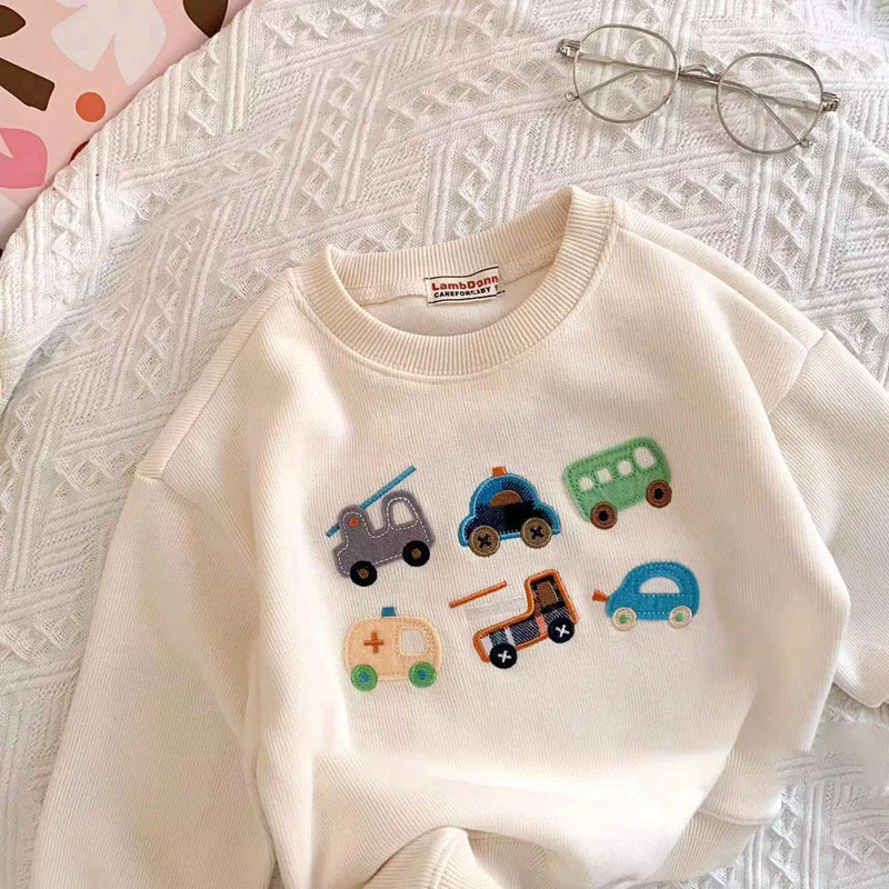 Toddler Car Embroidered Hoodiep 4