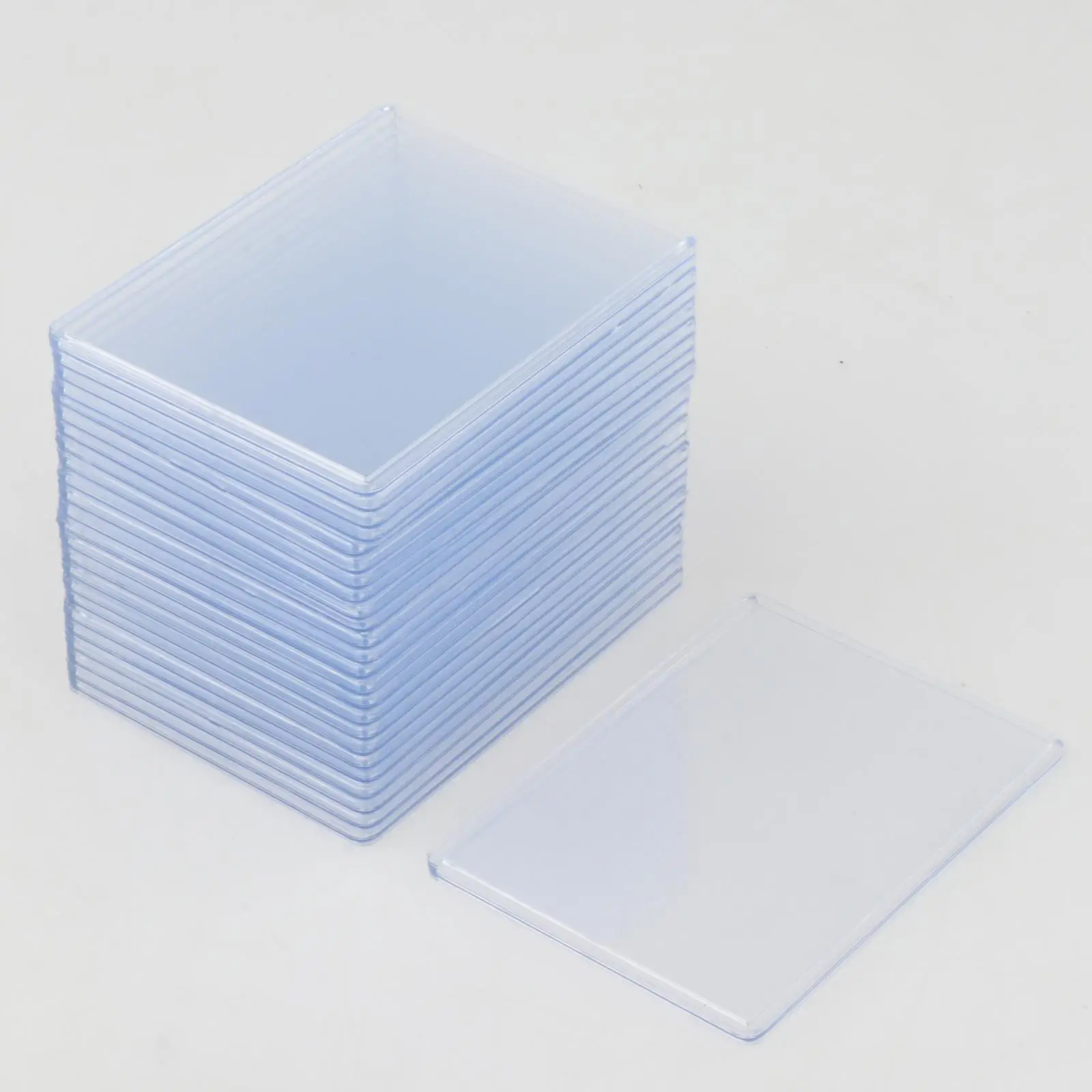 

25 Pieces Card Holder Transparent Card Sleeves Storage Protectors Collecting Supplies for Collectible Cards Golf Hockey Cards