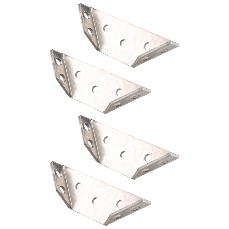4Pcs Multifunctional Stainless Steel Angle Code Right Angle Fixed Bracket Furniture Wood Board Angle Hardware Accessories