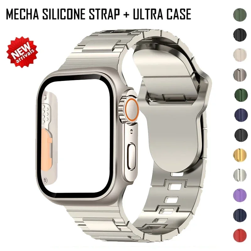 Mecha Sport Silicone Loop Band with Enhanced Protective Ultra Case