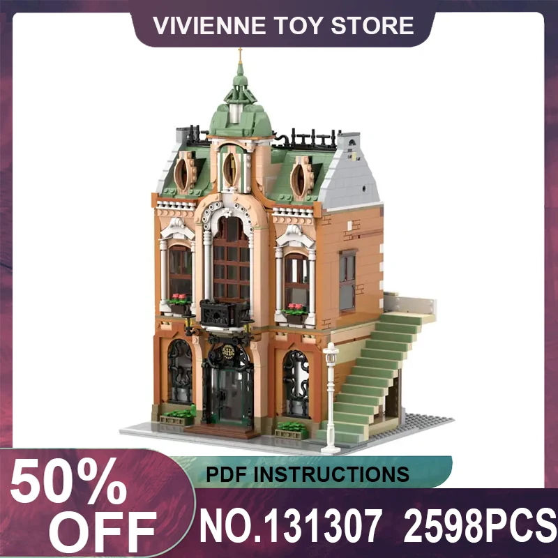 

MOC 131307 Art Gallery Compatible 10297 Modular 2598PCS Building Blocks Bricks Puzzle Toy Christmas Halloween Gifts For Kids