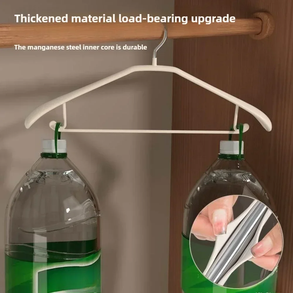 Wide Shoulder Seamless Hanger Anti Slip Strong Load Bearing Suitable For Dry And Wet Use For clothes hanger,storage hanger 3pcs/5pcs/10pcs/30pcs/50pcs