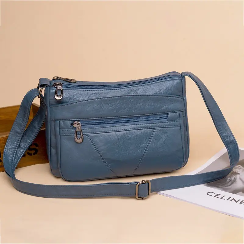 

High Quality Soft Leather Purses for Female Classic Crossbody Bag Trends Shoulder Bag Luxury Designer Women Handbag