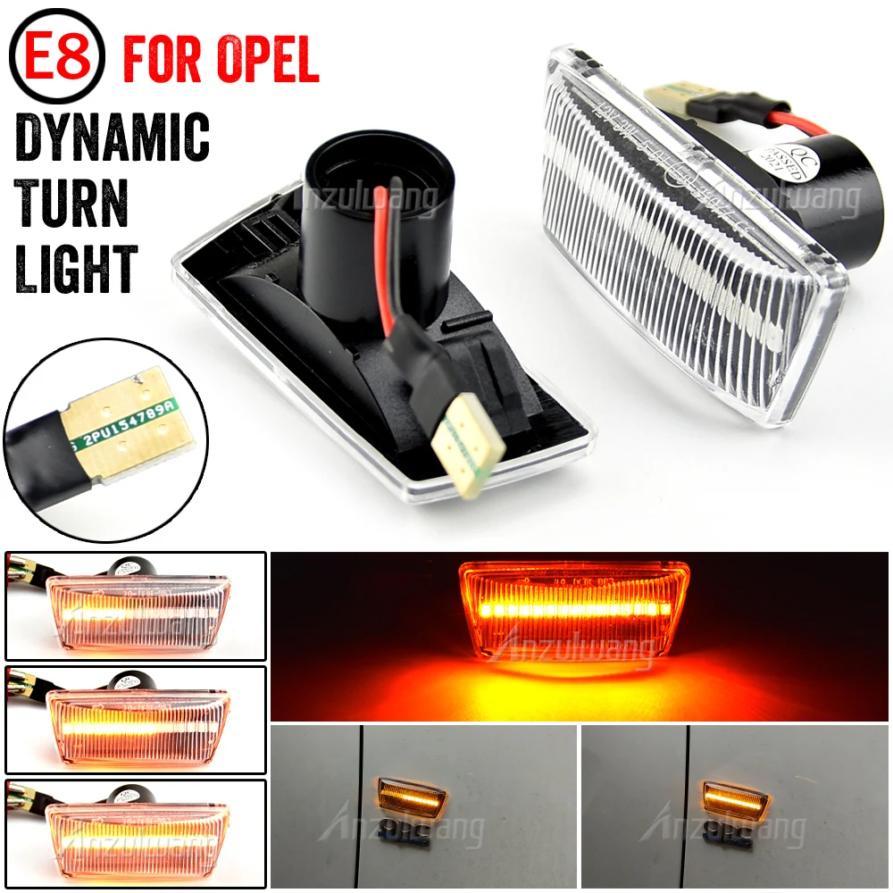 

For Opel Insignia A Astra H Zafira B Corsa D For Chevrolet Cruze Led Dynamic Side Marker Turn Signal Light Sequential Blinker