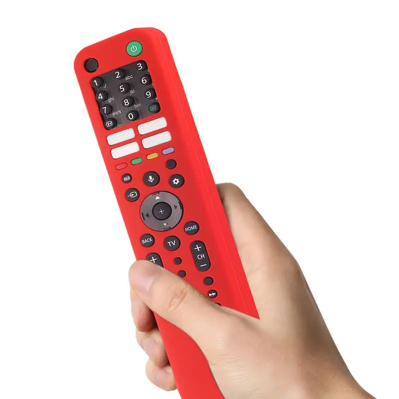 Silicone Protective Case For Sony RMF-TX520P RMF-TX520E RMF-TX520B RMF-TX520T Smart TV Remote Control Shockproof Anti-Slip Cover silicone remote case silicone remote cover silicone remote sleeve remote controller cover silicone case protector