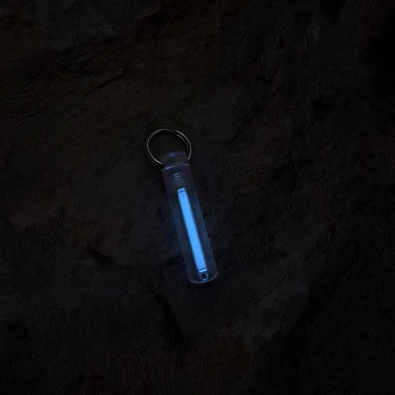 25 Jahre Leuchtröhren-Anhänger, 1 Stück Paracord-Perlen-Schlüsselanhänger, Halsketten-Anhänger, leuchtende Nachtlichter für Outdoor-EDC-Werkzeuge – Detail 11