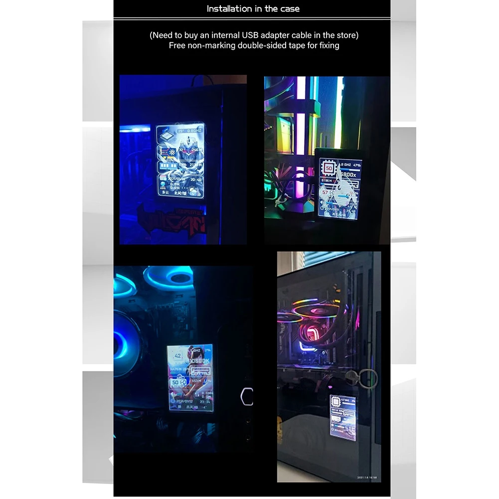 ǻ µ ÷ CŸ  ũ, 3.5 ġ IPS USB ̴ ũ, AIDA64 PC CPU RAM HDD  