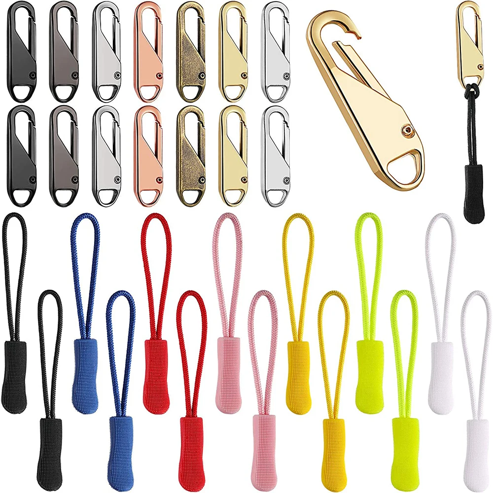 

5pcs Zipper Pull Cord Extender Nylon Zipper Pull Tab Zipper Cord Pulls Zipper Pulls Repair Kit for Backpacks Garment Accessories