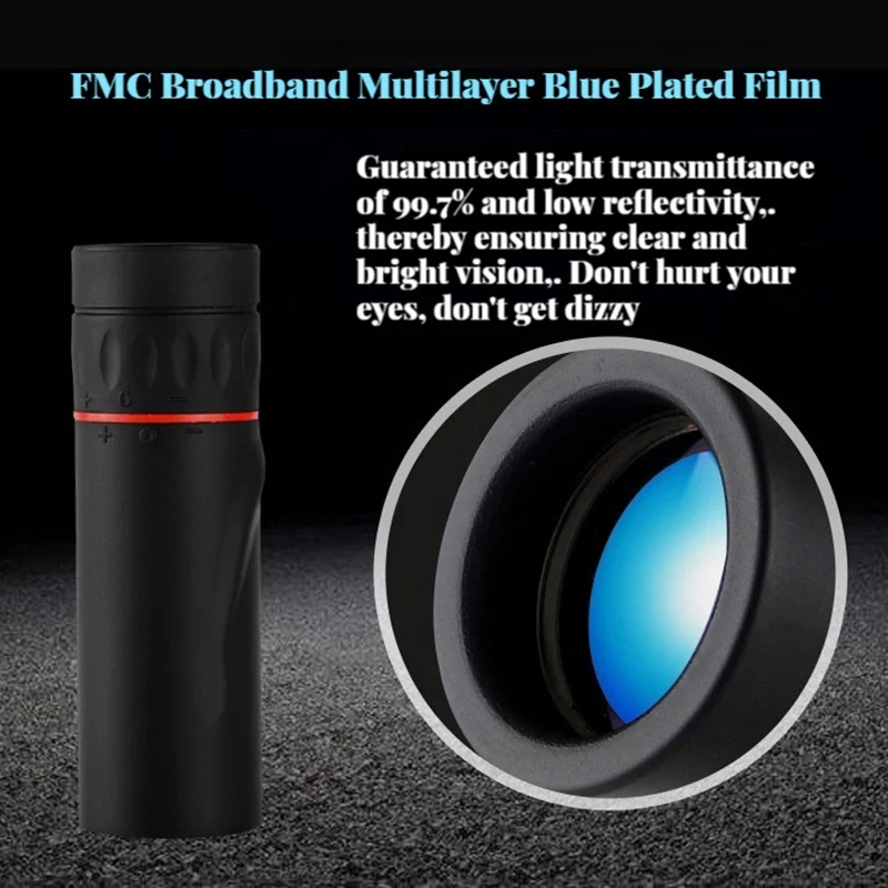 Mobile Phone Telescope 2000x24 HD Mini Portable with Holder Outdoor