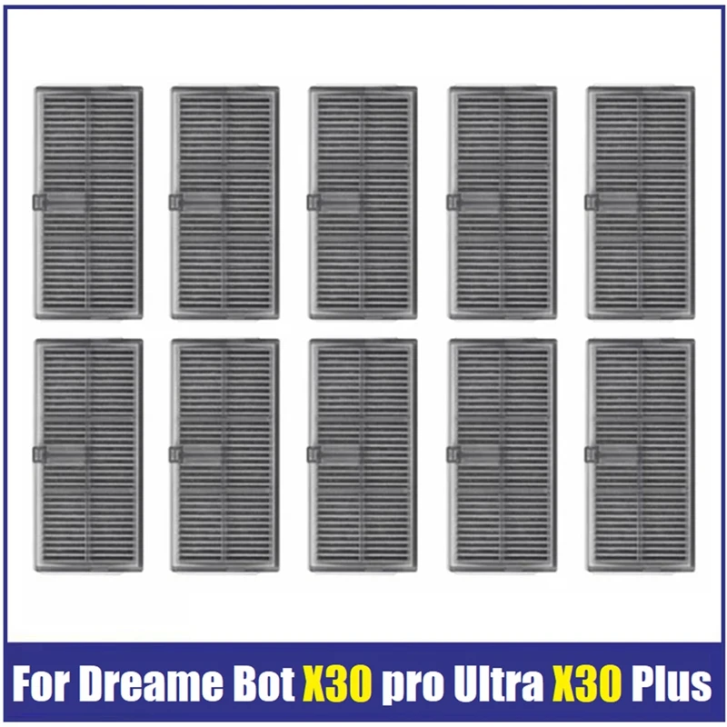 

Моющийся фильтр для робота-пылесоса Dreame Bot X30pro Ultra X30pro Plus, 10 шт., фильтры НЕРА, аксессуары