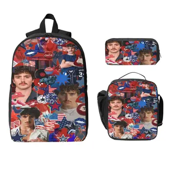 3Pcs Benson Boone Music Tour Backpack Set for Girls Boys Pencil Boxes Bookbag Sets with Lunch Box For School Students Daypack 1