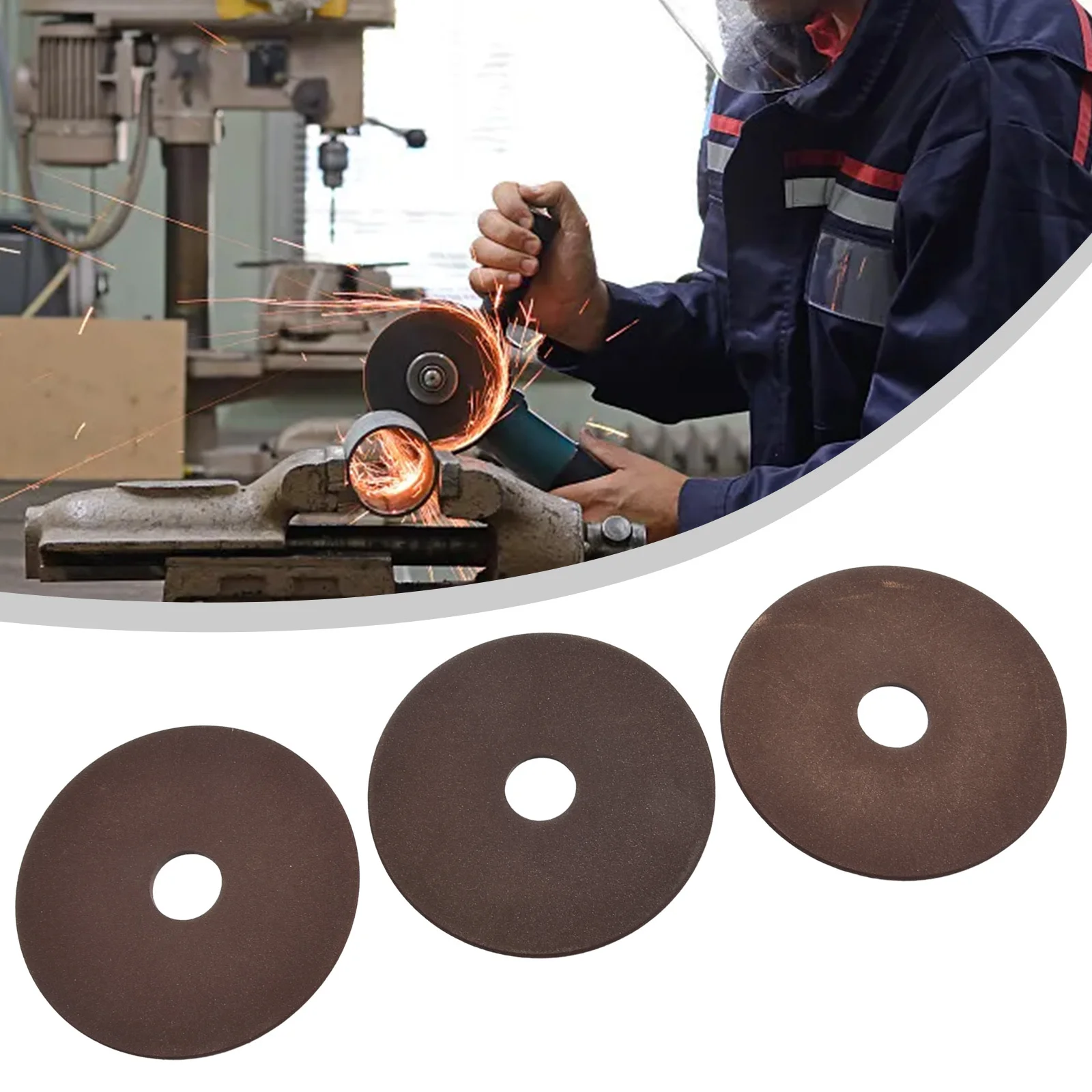 Grinding Discs Durable 3pcs Grinding Wheel Disc Pad For Chainsaw Sharpener Grinder 3/8inch & 404 Chain Grinding Wheel Power Tool durable practical brand new chuck nut with wrench 3pcs accessories for electric grinder zinc alloy electric chuck