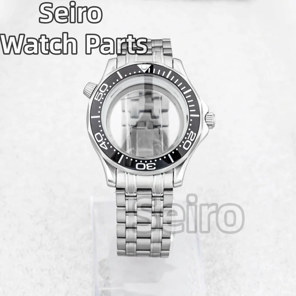 Waterproof 41mm Stainless Steel Watch Case with Transparent Back and 31mm Dial